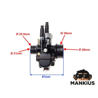 CARBURETOR ASSY 21 mm REPLACING DELLORTO TYPE PHBG