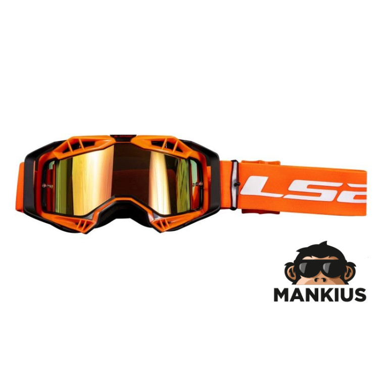 AURA GOGGLE BLACK ORANGE WITH IRIDIUM VISOR