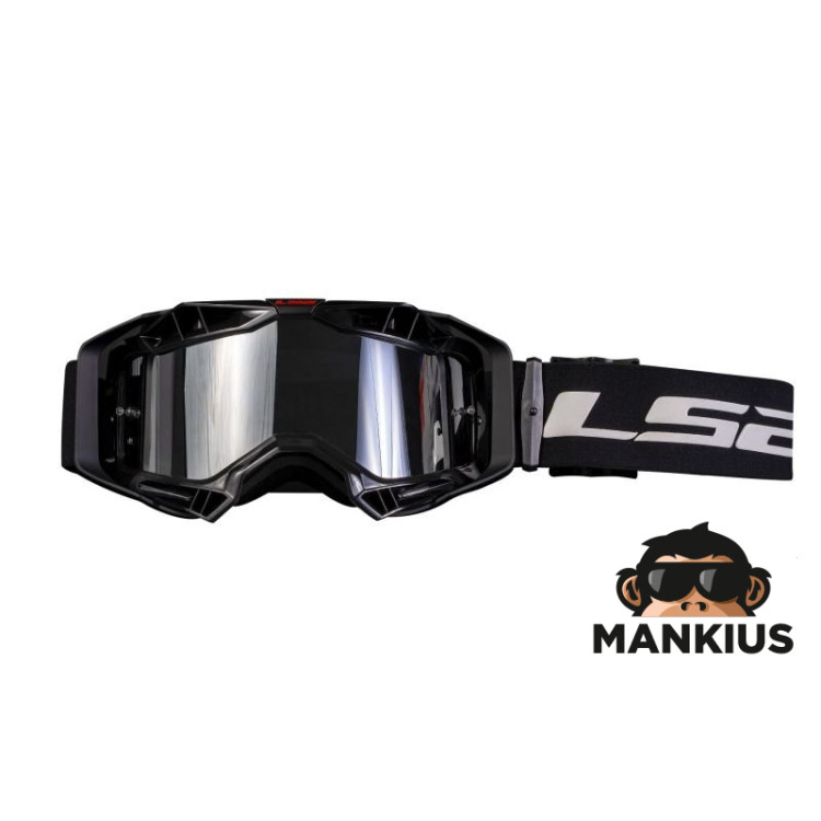 AURA GOGGLE BLACK WITH IRIDIUM VISOR