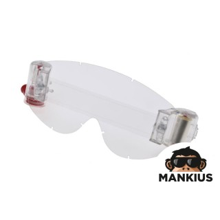 OBJEKTAS, ENDURO GOOGLES, SU PLĖVELĖS RITINIU