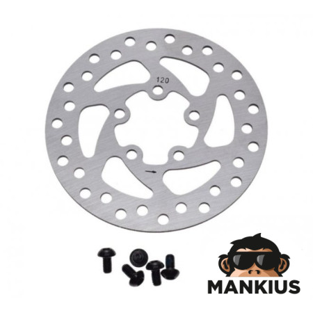 ROTOR, BRAKE DISC 120mm FOR XIAOMI M365