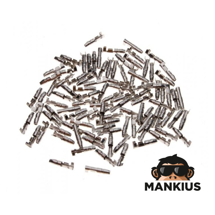 CONNECTOR END, MALE, 3.5mm ROUND, 100 pcs PACK