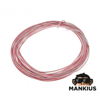 WIRE 1,00 mm 10 M, White/Red