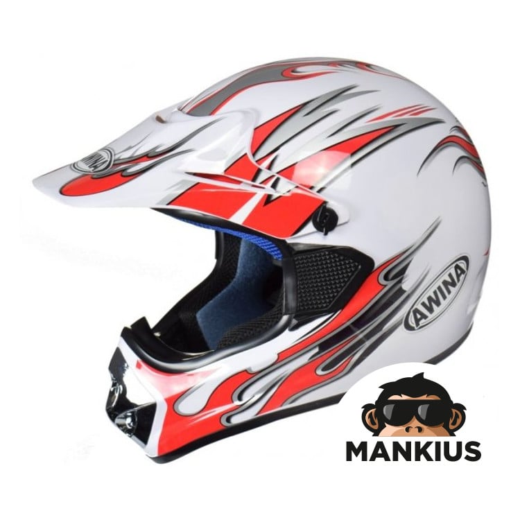 ŠALMAS AWINA XL WHITE-CZERW GRAPH ENDURO TN8686-30 W/O ECE