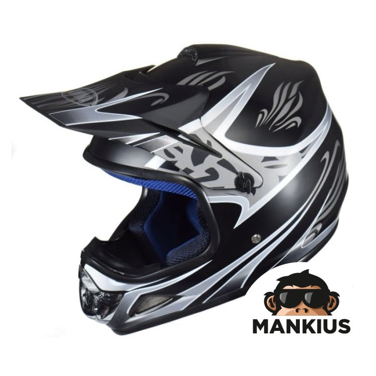 HELMET MINI ENDURO 47-48 CM TN8696 MATT BLACK W/O ECE