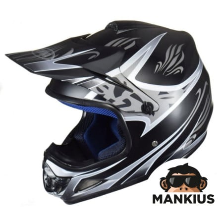 HELMET MINI ENDURO 47-48 CM TN8696 MATT BLACK W/O ECE