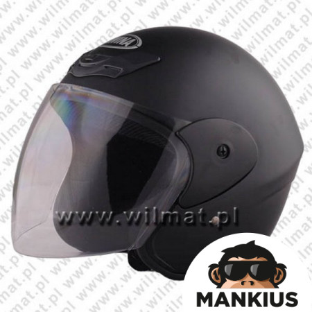 HELMET OPEN FACE TYPE TN-8661 MATT BLACK L W/O ECE