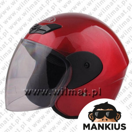 HELMET OPEN FACE TYPE TN-8661 RED XXXS W/O ECE