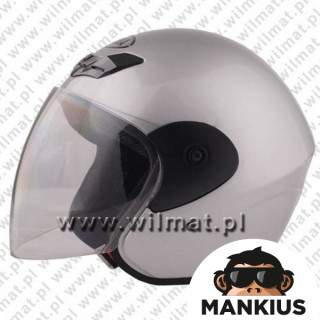 HELMET OPEN FACE TYPE TN-8661 SILVER L W/O ECE