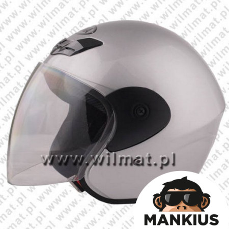 HELMET OPEN FACE TYPE TN-8661 SILVER L W/O ECE