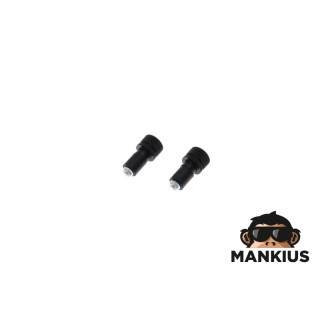 ENDS, HANDLEBAR 14/26mm ALUM BLACK ENGRAVED