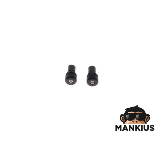 ENDS, HANDLEBAR 14/26mm ALUM BLACK ENGRAVED