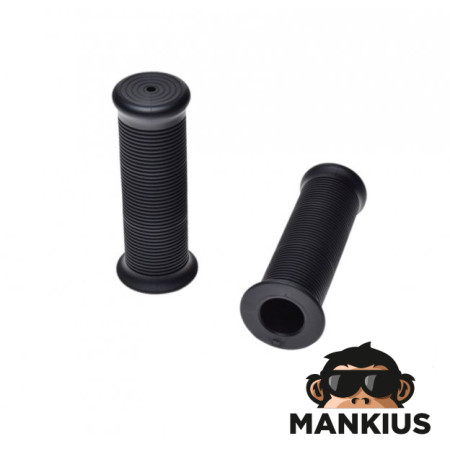 GRIP, HANDLEBAR VINTAGE 1"+1-1/8" 124 mm BLACK