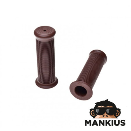 GRIP, HANDLEBAR VINTAGE 1"+7/8" 124 mm BROWN