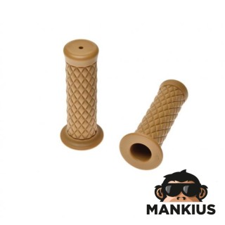 GRIP, VARENA VINTAGE 1"+7/8" 124 mm ŠVIESI RUDA