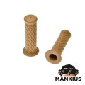 GRIP, VARENA VINTAGE 1"+7/8" 124 mm ŠVIESI RUDA