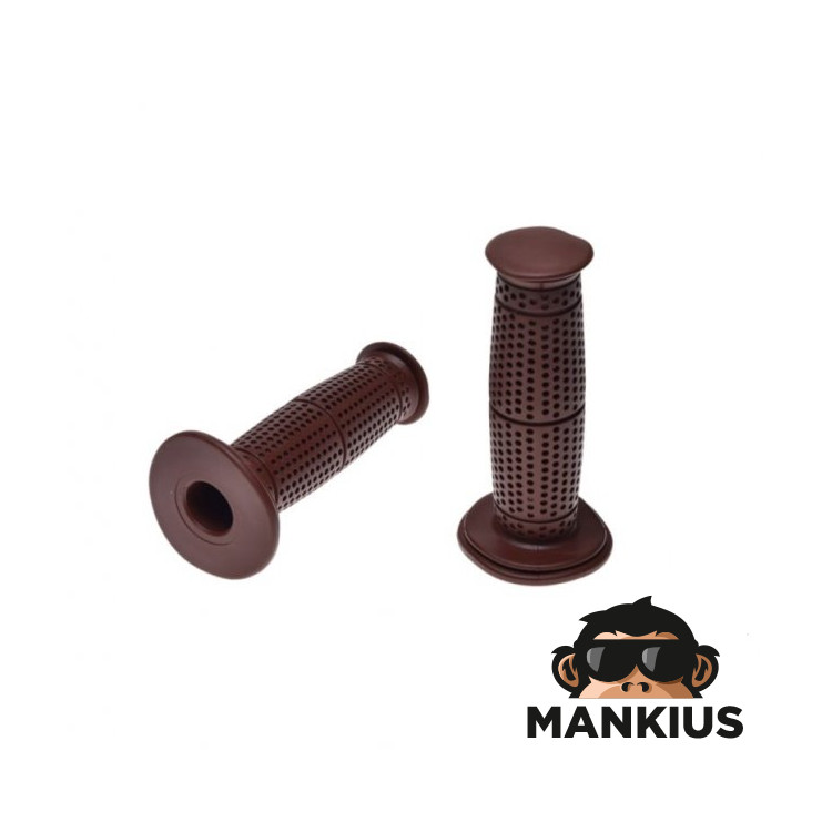 GRIP, HANDLEBAR VINTAGE 1"+7/8" 125 mm BROWN