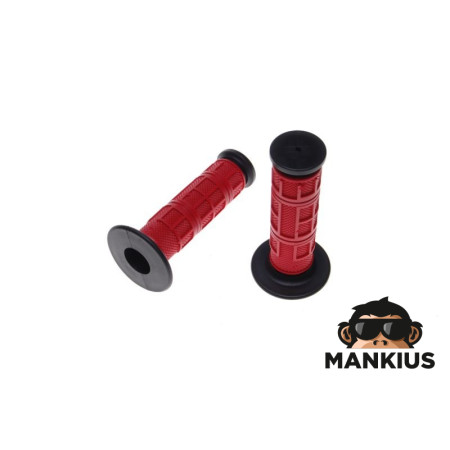 GRIPS, HANDLEBAR BLACK/RED