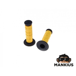 GRIPS, HANDLEBAR BLACK/YELLOW