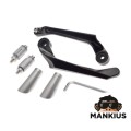 VARENOS GRANČIŲ APSAUGINĖS JUNGOS RINKINYS BMW S1000R S1000RR C400X C400GT SILVER