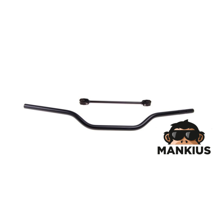 HANDLEBAR OFF ROAD 22 mm ALUMINIUM BLACK