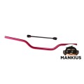 VARENA BEKELYJE 22 mm ALUMINIO RAUDONA