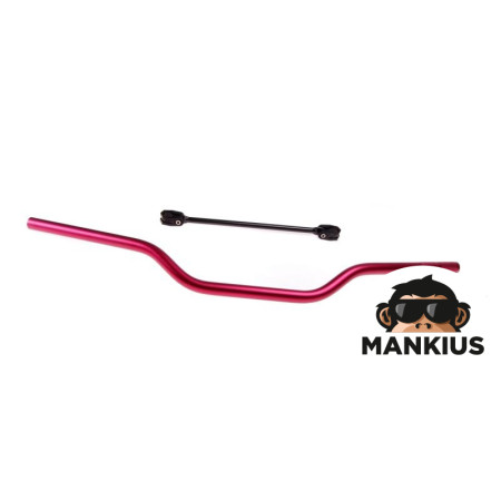 HANDLEBAR OFF ROAD 22 mm ALUMINIUM RED