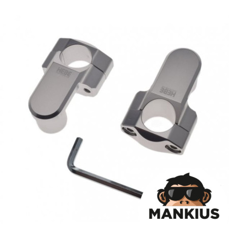 HANDLEBAR RISER SILVER 28.5/28.5