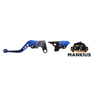 LEVER SET, BRAKE+CLUTCH ADJUSTABLE FOR YAMAHA BLUE