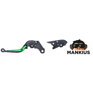 LEVER SET, CLUTCH + BRAKE CNC FOLDABLE FOR HONDA GREEN