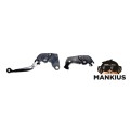 Svirties rinkinys, sankaba + stabdys CNC SUlenkiamas KAWASAKI SILVER