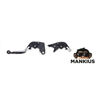 Svirties rinkinys, sankaba + stabdys CNC SUlenkiamas KAWASAKI SILVER