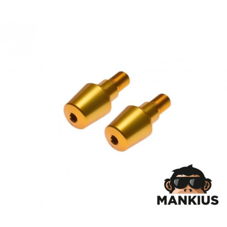 PLUG, HANDLEBAR END GOLD FOR YAMAHA M16X1.5