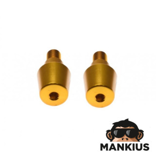 PLUG, HANDLEBAR END GOLD FOR YAMAHA M16X1.5