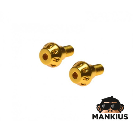 PLUG, HANDLEBAR END GOLD FOR YAMAHA M16X1.5