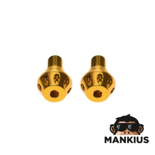 PLUG, HANDLEBAR END GOLD FOR YAMAHA M16X1.5