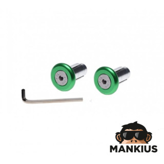 PLUG, HANDLEBAR END GREEN