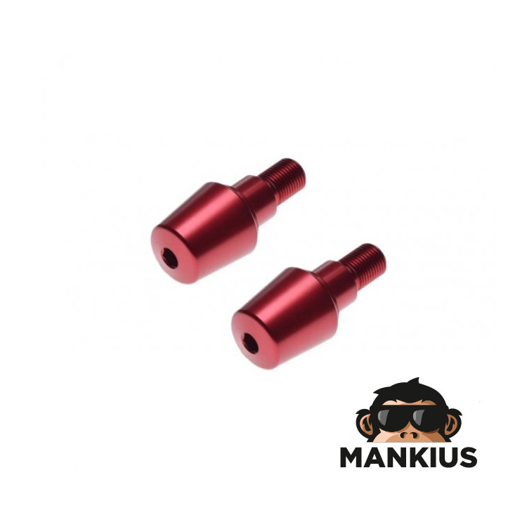 PLUG, HANDLEBAR END RED FOR YAMAHA M16X1.5