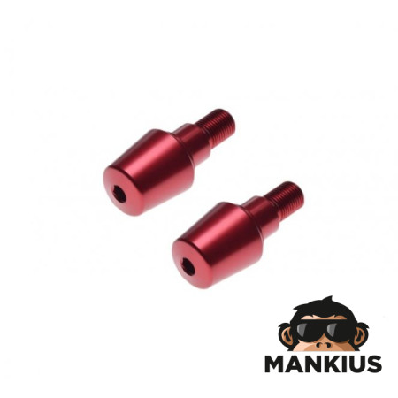 PLUG, HANDLEBAR END RED FOR YAMAHA M16X1.5