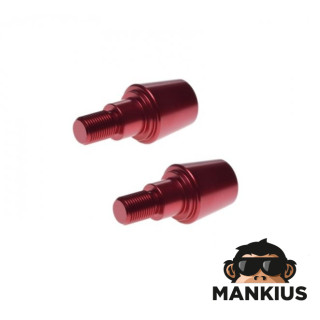 PLUG, HANDLEBAR END RED FOR YAMAHA M16X1.5