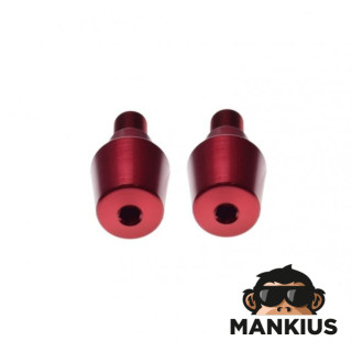 PLUG, HANDLEBAR END RED FOR YAMAHA M16X1.5