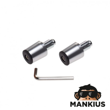 PLUG, HANDLEBAR END SILVER