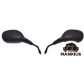 VEIDRODIS, GALINIS VAIZDAS MH014 BLACK SR M8 HONDA