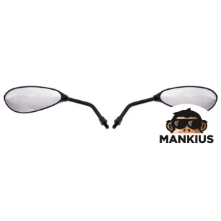 MIRROR, REAR VIEW MP103-1 TEARDROP BLACK YAMAHA 8MM