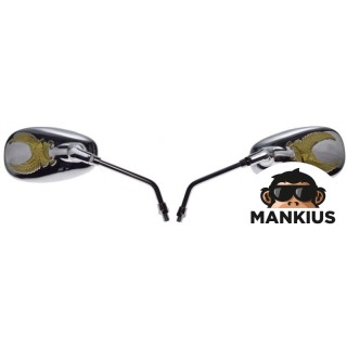 VEIDRODIS, GALINIS VAIZDAS MP203 CHROME EAGLE M10