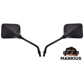 MIRROR, REAR VIEW RECT. BLACK M10