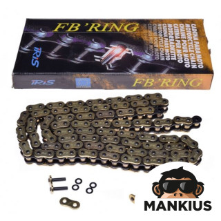 CHAIN, DRIVE IRIS 525 FB 108L GOLD