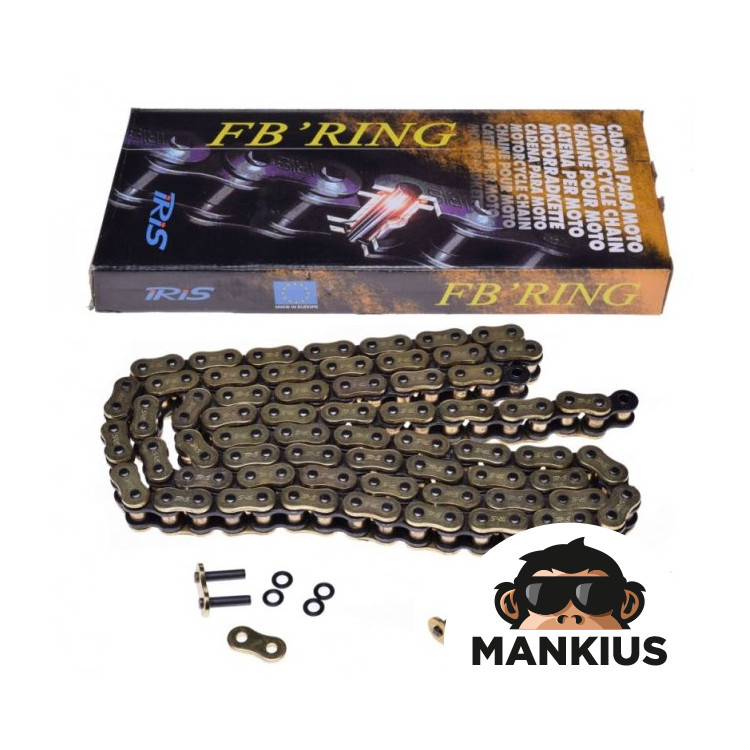 CHAIN, DRIVE IRIS 525 FB 108L GOLD