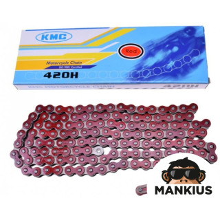 CHAIN, DRIVE KMC 138 LINKS 420 RED