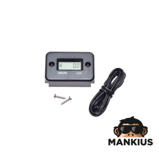 HOUR METER, UNIVERSAL BLACK